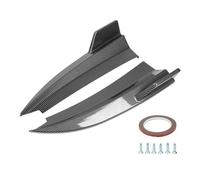 Rear Bumper Side Diffuser Splitters Spoiler Kit Strong Protection Improved Stability For C Class Coupe C205 AMG Line C43 C63 2015 2021 ABS Plastic 2PCS Set (Carbon Fiber Style)