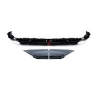 Rear Bumper Spoiler Cover Trim Tail Boot Side Spoiler Splitter Corner Cover Rear Bumper Diffuser Lip With LED Brake Light For Civic 11th 2022 2023 2024 2025