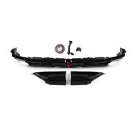 Rear Bumper Spoiler Cover Trim Tail Boot Side Spoiler Splitter Corner Cover Rear Bumper Diffuser Lip With LED Brake Light For Civic 11th 2022 2023 2024 2025