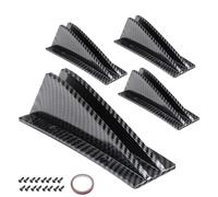 Rear Bumper Spoiler for Car, Car Rear Diffuser Fins | Triangular Rear Lip Spoiler Splitter, Rear Bumper Protection for Most Cars Sedans Sedans