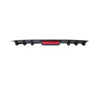Rear Bumper Spoiler For Explorer ST Rear Bumper Diffuser Lip W/Tail Brake Stop Light Splitter Spoiler Shark Fin Lip Kit(Carbon Fiber)