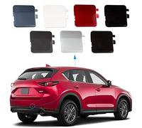 Rear Bumper Tow Hook Cover Towing Eye Cap Fit for Mazda CX-5 2017 2018 2019 2020 2021 KB8A50EK1BB KB8A-50EK1 (Red, Right Passenger Side) Xinpinsai