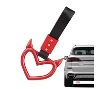 Rear Bumper Warning Ring - Decorative Devil Heart Handle, Stylish Auto Cabling - Handle, Shock Indicator Accessories, Signal Edge Protection, Easy-Mount Safety Decoration