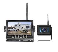 Rear Camera 1080P Digital Backup Camera System Kit - 200M Wireless Transmission 7 Inch Ahd Ips Screen Ip69K Reversing System For Truck Rv Yacht Campers Backup