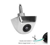 Rear Camera 170 Degree Starlight Night Vision CCD Fisheye Lens Car Reverse Rear View Camera For Vehicle Monitor DVD Waterproof Camera(Silver)