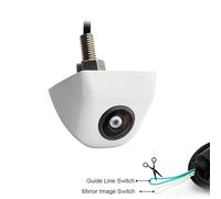 Rear Camera 170 Degree Starlight Night Vision CCD Fisheye Lens Car Reverse Rear View Camera For Vehicle Monitor DVD Waterproof Camera(WHITE)