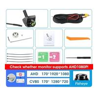 Rear Camera AHD Car Rear View Camera 170° Fisheye Lens Full HD 1920x1080P Night Vision Vehicle Reversing Front Cameras Toggle Waterproof Camera(AHD 1080P)