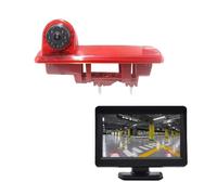Rear Camera Backup Camera With 4.3-inch Car Desktop Monitor Car Brake Light Waterproof Night Vision Reverse Camera For Opel For Vivaro 2014