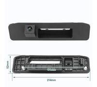 Rear Camera Fisheye 1080P CVBS HD AHD CCD Vehicle Night Vision Rear View Reverse Parking Car Camera For DVD Monitor Adjustment Reverse Camera(Model B,1080P)