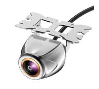 Rear Camera Full HD 170° Golden Lens Car Rear View Camera Fisheye Night Vision Reverse AHD 4 Pin Vehicle Chrome Parking Camera Waterproof Camera(GTD-Trajectory)