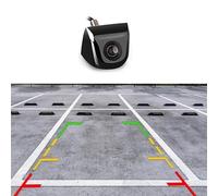 Rear Camera HD CCD Waterproof Night Vision Large Wide-angle Parking Line Automotive Universal Rear View Reverse Camera Reversing Camera Kit(Black)