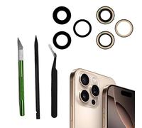Rear Camera Lens Replacement for iPhone 16 Pro/iPhone 16 Pro Max, Back Camera Glass Lens, Compatible with iPhone 16Pro/iPhone 16 Pro Max, Repair Tool Kit