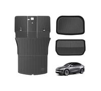 Rear Cargo Mat For Tesla For Model 3 Y 2021 2022 2023 2024 2025 All-in-one TPE Trunk Mat Luggage Four Seasons Waterproof Non-slip Car Boot Mat(3PCS)