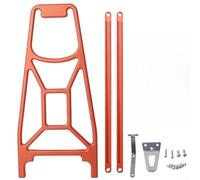 Rear Carrier Rack for Folding Bikes CNC Aluminium Alloy Compatible with For Brompton, Pline, and Cline Models, Comes with Installation Screws and Brackets (Orange)