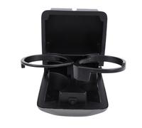 Rear Center Console Cup Holder, Double Sturdy Drink Holder, Replacement for 2003-2008 - Easy Installation, Durable Plastic Construction, Keeps Interior Organized (Gray)