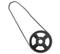 Rear Chains Sprocket, 25H Chain, 144 Links Sprocket, 2 Stroke Shaft Steel Alloy Motorbike Driving Chain for Electric Mini Moto Pocket Bike ATV Quad