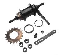 Rear Coaster Brake Hub 3236 Hole Design for Single Speed Bikes with Back Pedal Functionality (black 36 hole)
