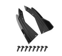 Rear Corner Llip Diffuser Spoiler Side Car Rear Bumper Spoiler Lip Carbon Fiber Wing Trim Protection Anti-crash Diffuser Side Skirt Wrap Angle Splitter 2PCS Universal