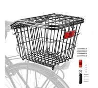 Rear Cycle - Metal Rear Bike Rack, Solid Frame Shelf | Secure Carrier School Bag, Cargo Carrier Backpack, Helmet Storage | Perfect For On The Go