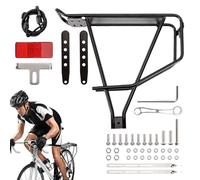 Rear Cycle Rack - Aluminum Luggage Carrier, Durable Rear Bracket | Multipurpose Touring Bike Rack, Heavy Duty Travel Cargo Carrier, Rear Raack for the s