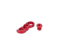 Rear Derailleur Extender - 7075 Aluminum Alloy Lock Screw with Rolling Groove, Anodized Weather - Resistant Finish for Smooth Speed Shift on 40T to 50T Mountain Freewheel and 32T ((red))