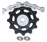 Rear Derailleur Pulley for Bike, Sealed Bearing Bike Guide Roller, High-Precision Guide Roller Replacement Part for Maintenance Repair Upgrade Care Biking Touring