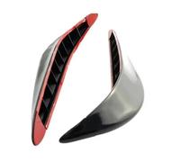 Rear Diffuser Bumper 2Pcs Auto Car Front Rear Bumper Corner Guard Cover Anti-collision Strip Anti-Scratch Protector Decorative Modeling Accessories Bumper Guard(Black)