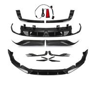 Rear Diffuser Bumper Body Kit For Accord 2021-2022 Gloss Black Front Bumper Lip+Rear Diffuser+Fog Lamp Frame Splitter Air Vent Cover Trim Bumper Guard(Glossy Black)