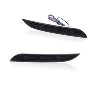 Rear Diffuser Bumper For For Mustang 2015 2016 2017 Red LED Car Rear Bumper Reflector Tail/Brake Lights Rear Fog Lights W/Sequential Turn Signal Bumper Guard(Smoked Lens)