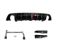 Rear Diffuser Bumper For Geely For Fourth For Generation For Grand For Proton S70 2022 2023 2024 Modified Size Surround Exhaust Front Rear Lips Diffuser Bumper Guard(Carbon fiber lines A)