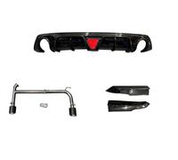 Rear Diffuser Bumper For Geely For Fourth For Generation For Grand For Proton S70 2022 2023 2024 Modified Size Surround Exhaust Front Rear Lips Diffuser Bumper Guard(Carbon fiber lines B)