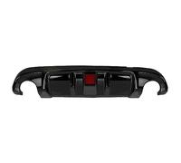 Rear Diffuser Bumper Lip For Infiniti Q50 2014-2017 Exhaust Bracket Spoiler Plate W/Lamp Auto Spoiler Wing(Glossy Black)