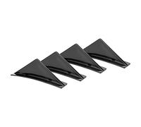 Rear Diffuser Fins, Glossy Black Shark Fin Rear Bumper Diffuser Lip Spoiler Kit with Mounting Screws Universal Car Rear Diffuser