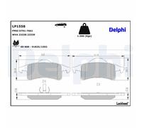 Rear Disc Brake Brake Pad Set Delphi LP1558 Fits Jeep Grand Cherokee