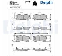 Disc Brake Pad Set DELPHI compatible with Ford Mustang Coupe 15-2111330