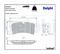 DELPHI LP3577 Brake pad set