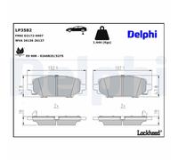 Delphi LP3582 Brake Pads Set Rear With Anti-Squeak Plate Fits Jeep Wrangler