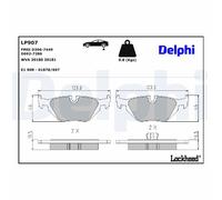 Delphi LP907 Brake Pads Set Rear With Anti-Squeak Plate Fits BMW 3 Series Z3 Z4