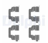 Rear Disc Brake Pad Accessory Kit Delphi LX0493 Fits Honda Civic CR-V