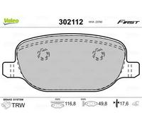 VALEO 302112 Brake Pad Set, disc brake for ALFA ROMEO,LANCIA