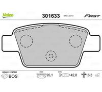 Rear Disc Brake Pad Set VALEO Fits FIAT ALFA ROMEO LANCIA Bravo II 955 77365809