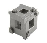 Rear Disc Brake Piston Tool 3/8 Inch Drive Alloy Steel Cube Wind Back Adjuster for Rotating Caliper On Cars with Four Wheel Brakes