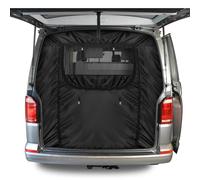 Rear Door Mosquito Screen Net for VW T5 T6 T6.1 California Multivan Transporter T7 Multivan, Breathable Mesh Shade with Snaps and Center Zipper Closure Fly Screen Mosquito Net for Outdoor Camping