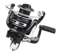 Rear Drag Fishing Reel Standard Size Carp Trout Pike(Black 4000)