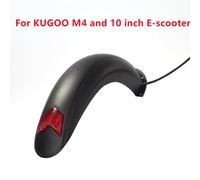 Rear Electric Scooter Mudguard with Integrated Brake Light, ABS Plastic Construction, 30 x 12.5 x 7.5 cm, for Kugoo Scooters