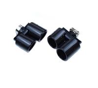 Rear Exhaust Tail Pipe Upgrade Round Stainless Steel Four Outlet Muffler Tip For Land Rover For Defender 90 110 2020-2024 2021 2022(See the figure 5)