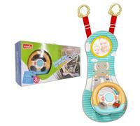 Rear Facing Car Seat Toys, 360° Rotation Baby Steering Wheel Toy with Mirror, Music, Lights and Driving Sounds, 12 Months+ Kids Steering Wheel for Car Backseat.Toys and Games