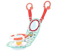 Rear Facing Car Seat Toys With Hanging Loop Lifelike Toy Steering Wheel | Crisp click sounds from 360° spin, soothing mirror, portable loop for car/home, kid-approved patterns