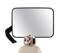 Rear Facing Mirror Baby - Car Mirrors for Baby | Car Seat Shatterproof Mirrors | Adjustable Rear-Facing Mirror for clear-views of Toddler Easy to Install on Cars Headrest Safe Driving with Babies