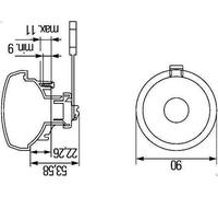 Rear fog ligh HELLA 2NE 965 039-111